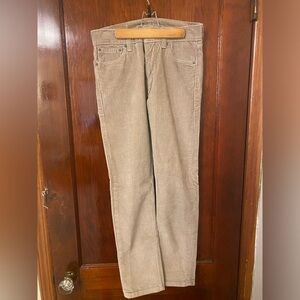 Levi’s 510 Beige Corduroy pants 30x30 Super Skinny